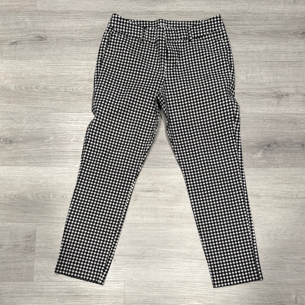 Black and White Checkered pixie ankle pants
